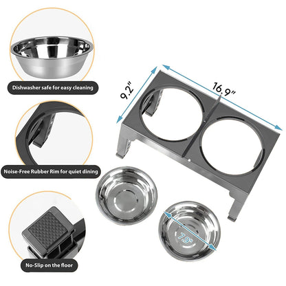 Bol Élevé Chien Pliable