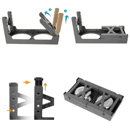 Bol Élevé Chien Pliable