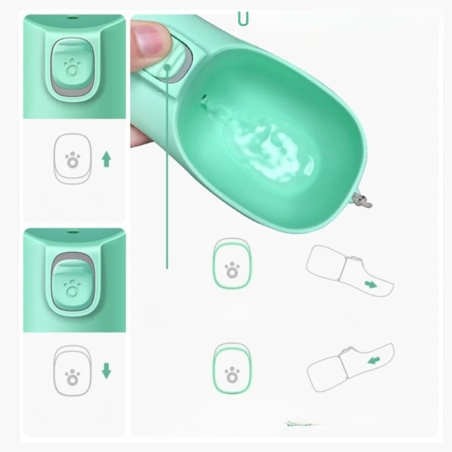 Gourde Eau Chien Portable