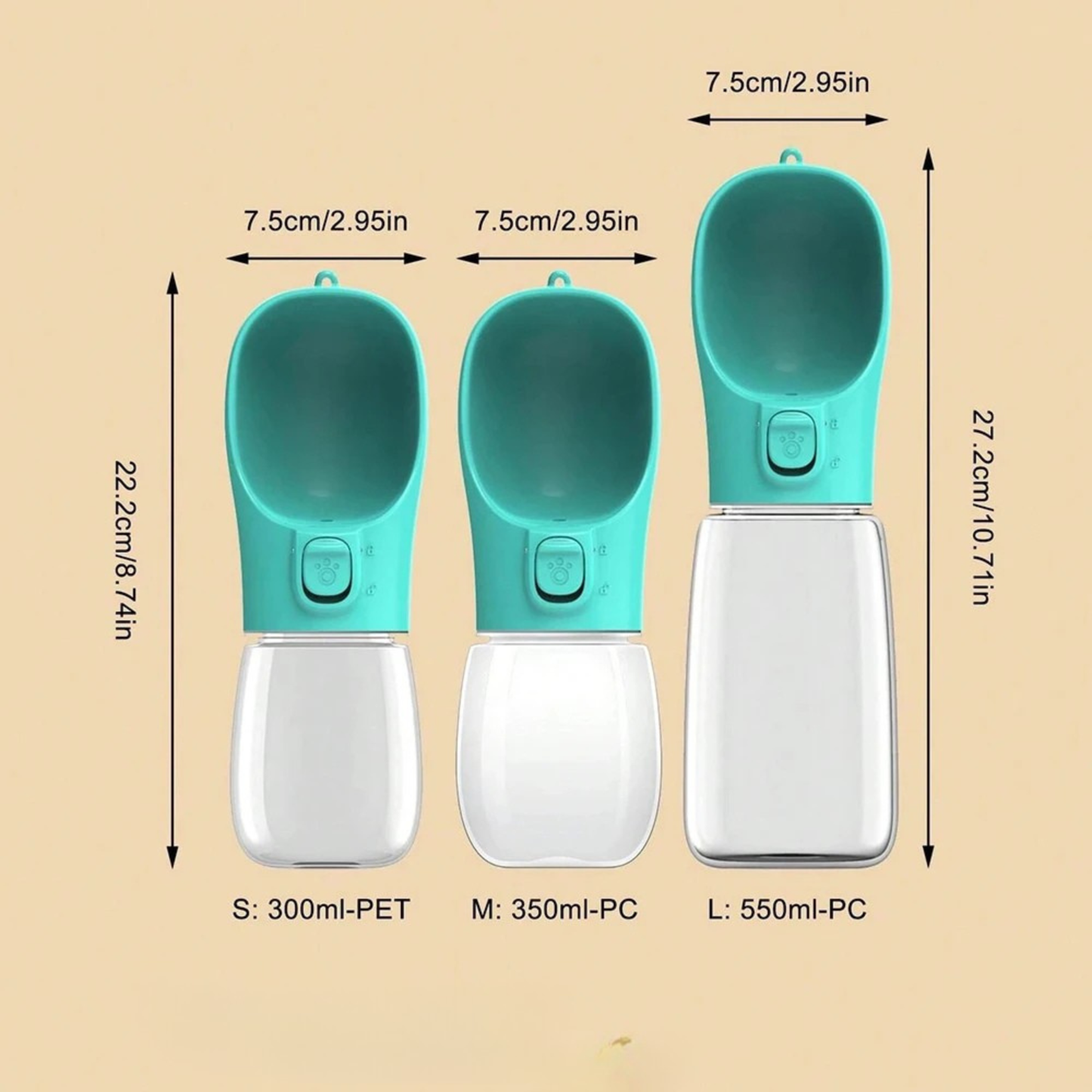 Gourde Eau Chien Portable